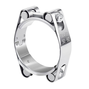 津汇304不锈钢双头强力喉箍欧式加厚管箍重型管夹抱箍水管固定夹