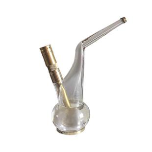 黄铜亚克力便携迷你水烟袋 塑料水过滤烟斗男士两用烟斗旱烟锅子