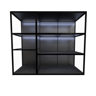 GK雕像展示柜 潮玩手办展示架 模型陈列柜 整体组合柜GL系列 定制