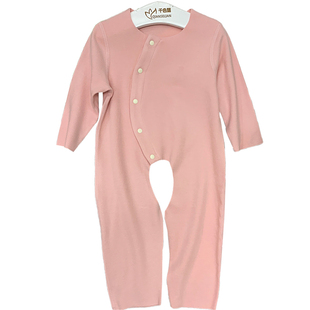 无骨无痕秋冬季加厚婴儿德绒棉开裆爬服男女宝宝保暖睡衣连体哈衣