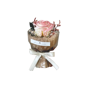 迷你口袋见面小花束玫瑰伴手礼盒生日礼物装饰向日葵永生花仿真花