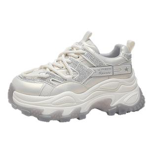 星期六老爹鞋女增高鞋子女款春季厚底鞋女休闲运动鞋配阔腿裤轻便