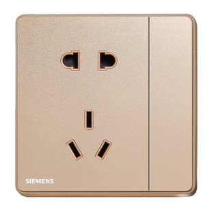 西门子开关插座睿致烟金灰一开双控5五孔USB家86型墙壁睿智极光灰
