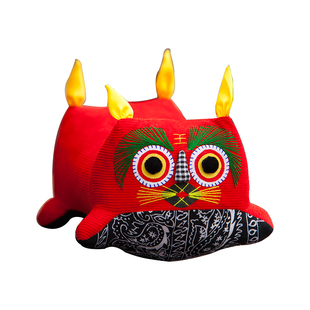 中朴 布老虎枕头 纯手工传统布老虎荞麦保健护颈枕头比乳胶枕头好