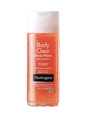 洗出滑嫩肌~Neutrogena露得清葡萄柚沐浴露250ml 2%水杨酸控油