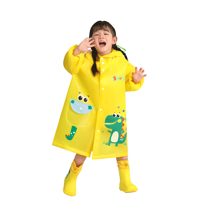 牧萌儿童雨衣男童女童新款幼儿园防雨服小童小孩宝宝套装男孩雨披