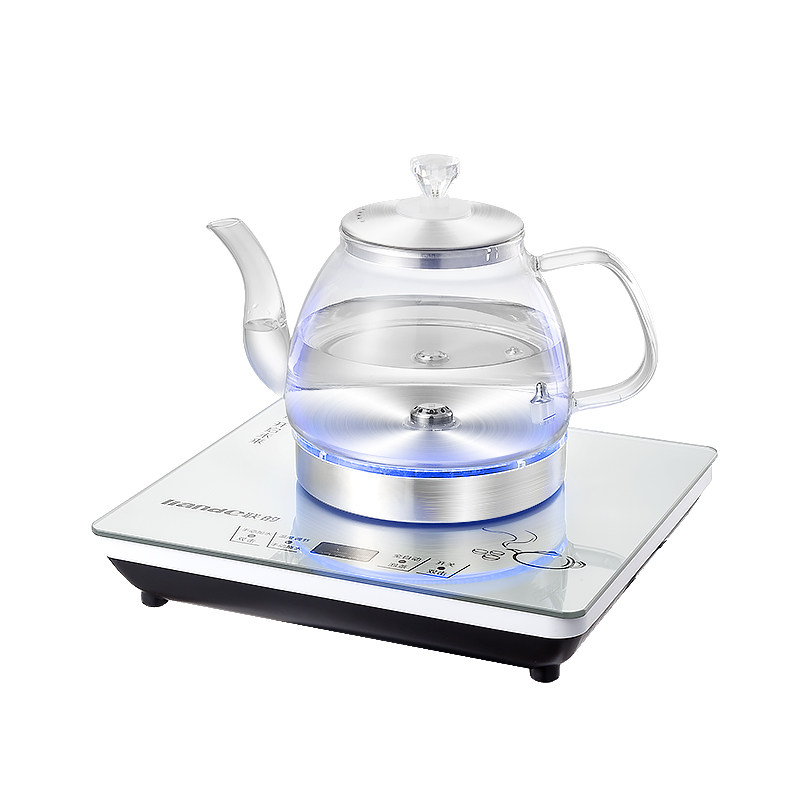 全自动底部上水电热烧水壶茶台泡茶具专用一体机茶桌抽水保温玻璃