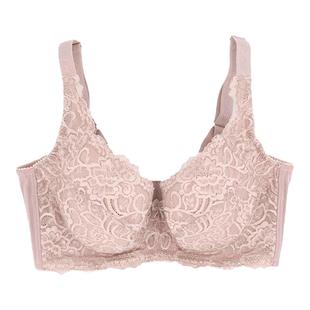 紫妮蓉女士内衣蕾丝性感文胸全罩杯大胸显小薄款聚拢台湾上托胸罩