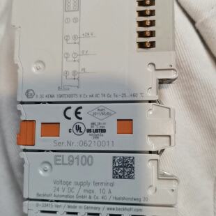 倍福EL9100电压供电端子，24V DC/10A，德国原装