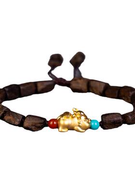 轻奢民族风沉水级随形沉香手钏