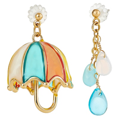 OSEWAYA甜美水滴雨伞耳钉