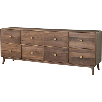 欣雅图北美黑胡桃木纯实木电视柜