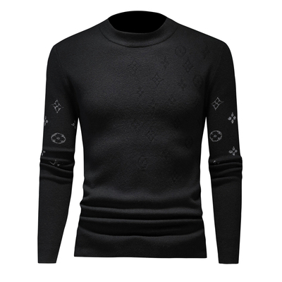 冬季欧货潮牌男款修身羊毛衫