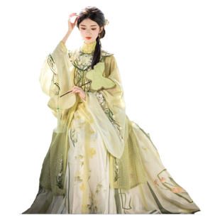 裳云兮原创(水夜香合)竖领大襟衫马面裙云肩明制汉服女中国风夏款