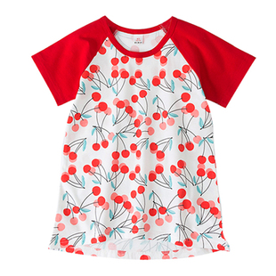 亲子连衣裙女宝宝纯棉夏季睡衣中小童裙子儿童婴儿秋季韩版母女装