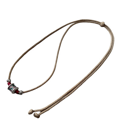 「花开富贵」原创设计纯银繁花似锦做旧吊坠可调节中式女生锁骨链