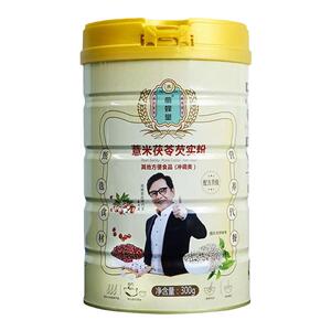 丽蜂堂薏米茯苓芡实粉熟代餐粉五谷杂粮粉300g官方正品旗舰店