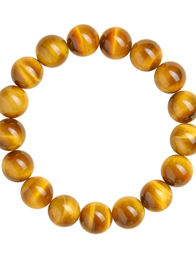 收藏级天然金虎眼石手串男女