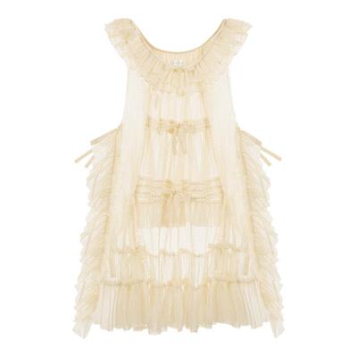 来信与诗·拂露｜WP原创副牌 5色宽松点纱曲牙罩裙轻盈透气lo百搭