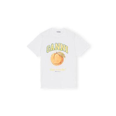全新多巴胺短袖GANNI印花春夏