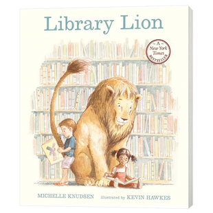 图书馆的狮子 英文原版绘本 Library Lion 儿童英语启蒙图画故事书 英文版进口原版书籍 Michelle Knudsen