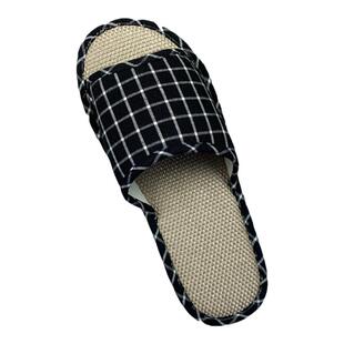 四季亚麻拖鞋女防滑家居拖鞋男夏季室内情侣透气春秋居家静音家用