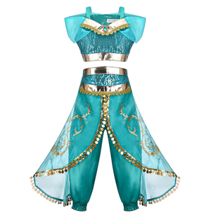 女童茉莉公主裙cosplay角色扮演服装阿拉丁神灯演出服套装舞蹈服