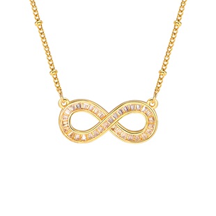 钛钢福字项链女吊坠喜字挂件心形黑玛瑙珍珠LUCK红锆石饰品NC706