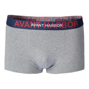 HLA/海澜之家两条装平脚短裤撞色字母中腰弹力柔软内裤男