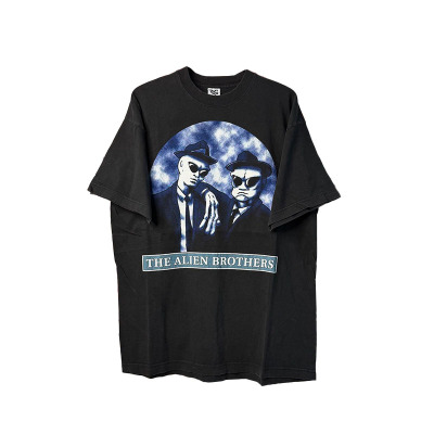 MeninBlack黑衣人美式复古棉T