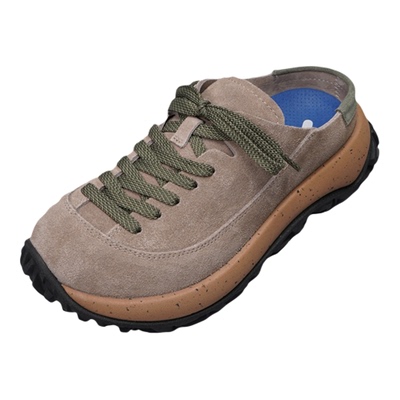 CROOKED CARD 秋冬联名款厚底勃肯鞋 一脚蹬懒人鞋日系复古休闲鞋