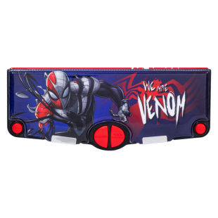 迪士尼毒液多功能文具盒小学生一年级塑料机关自动铅笔盒双层带卷笔刀乘法口诀表男孩子高科技笔袋男生幼儿园