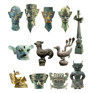 三星堆考古盲盒古物觉醒儿童挖掘玩具博物馆青铜器儿童挖宝藏文物