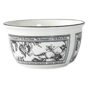 高颜值法式小香风黑白山茶花餐具套装ins风家用一人食釉下彩餐具