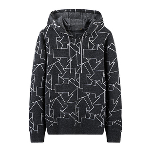 外贸大牌正品撤标一线清仓男装卫衣时尚花色长袖休闲潮流连帽上衣