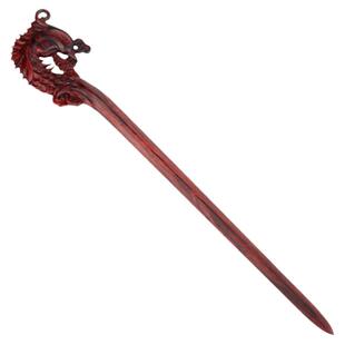 印度小叶紫檀木雕凤凰发簪纯手工复古中国风盘发头饰木质发钗