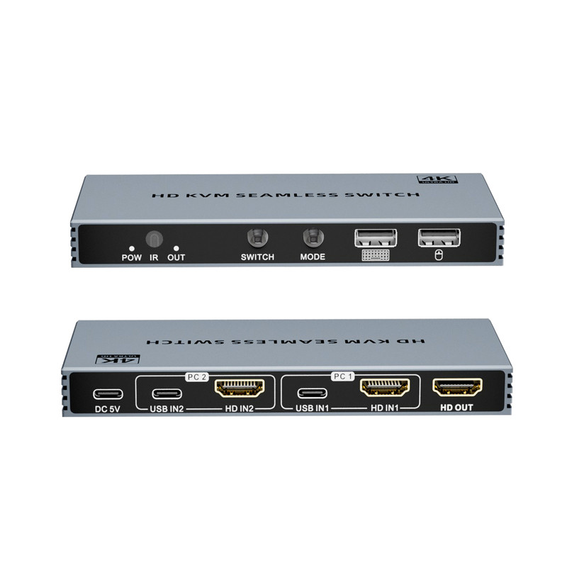HDMI2口KVM画中画无缝切换器穿屏