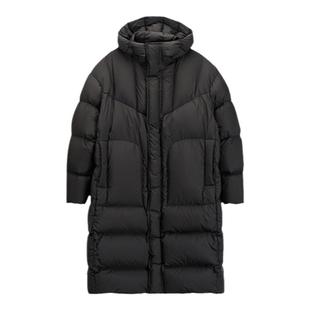 Ed Hardy埃德哈迪冬季新款男士中长款羽绒服纯色时尚保暖外套