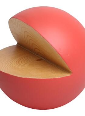 北欧创意样板房实木几何摆件