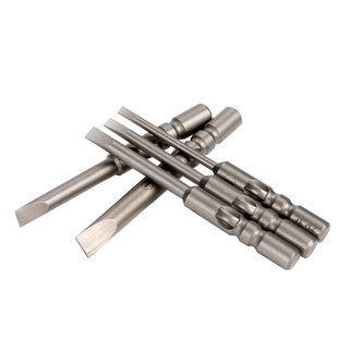 一字电批嘴4mm*40mm电动螺丝刀头邦业800电起子头一字头扁头包邮