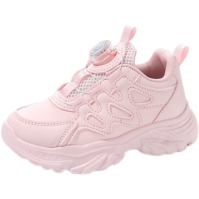 2026春秋新款皮面防水女童老爹鞋