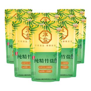 淮盐纯精竹盐未加碘家用食盐不加碘盐弱碱高温煅烧整箱批发