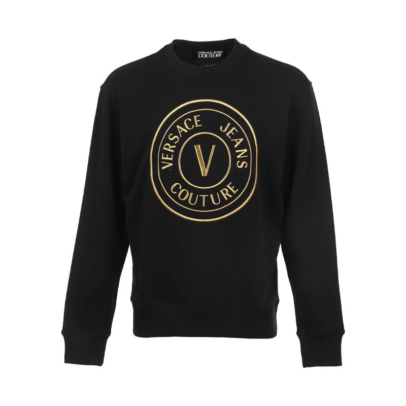 【自营】Versace Jeans Couture男士LOGO刺绣休闲套头圆领卫衣