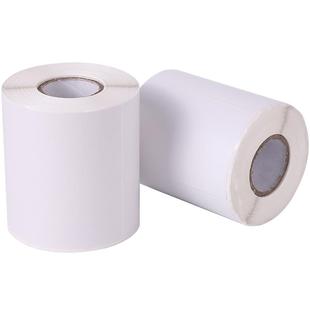 铜版纸不干胶标签贴纸75 80 90 60斑马打印机铜板不干胶条码纸入库打印价格标签纸背胶自粘贴纸 服装吊牌定做