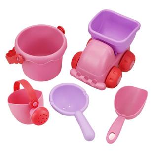 儿童沙滩玩具车套装洗澡戏水软胶小水壶花洒勺子铲子水桶挖沙工具