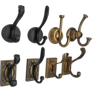 中式衣钩单个衣柜内单钩玄关挂钩古铜柜子挂衣钩墙壁门后衣帽钩