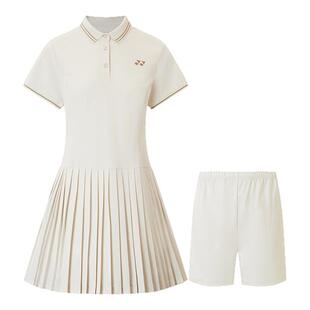 2025新款YONEX尤尼克斯羽毛球服连衣裙速干运动裙子POLO领2154125