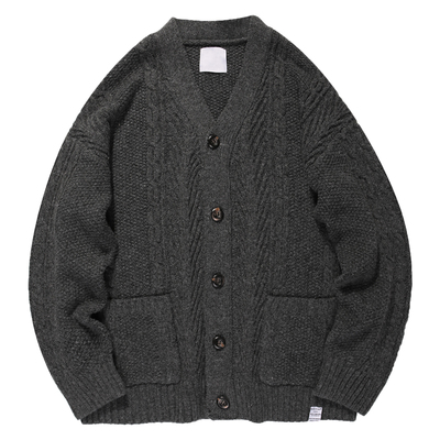 兔先森春秋季针织衫男士开衫外套