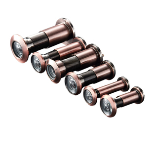 卡贝猫眼入户防盗门通用门镜可视加长广角高清家用大门黑色摄像头