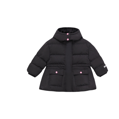 美特斯邦威童装moomoo女童收腰裙摆羽绒服女童羽绒外套冬装新款